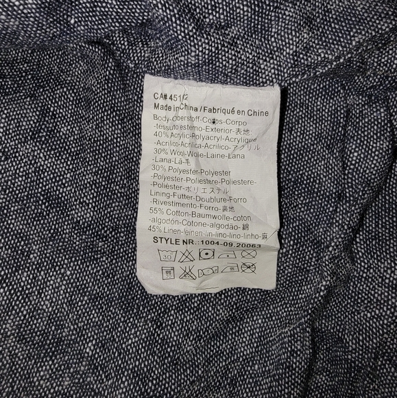 Scotch and Soda Specially Made MensWool Gray Lined Flannel Shacket- Size XL - Picture 7 of 7